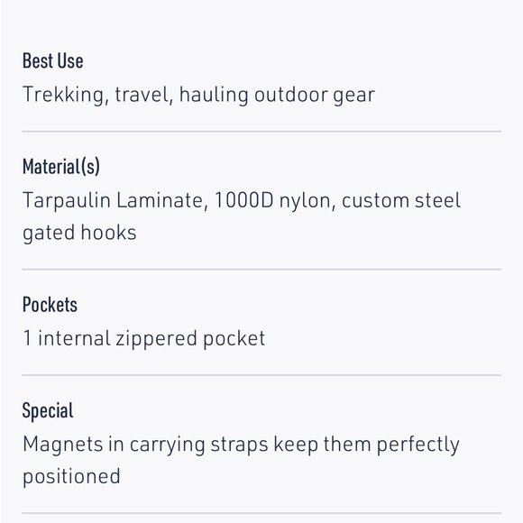 Sea to Summit Duffle Bag - 45 Liter, Charcoal NWT! - Picture 6 of 8